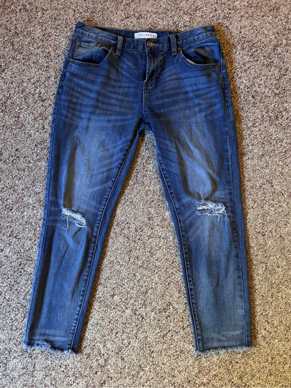 Bullhead Denim Co. distressed skinny ankle jeans